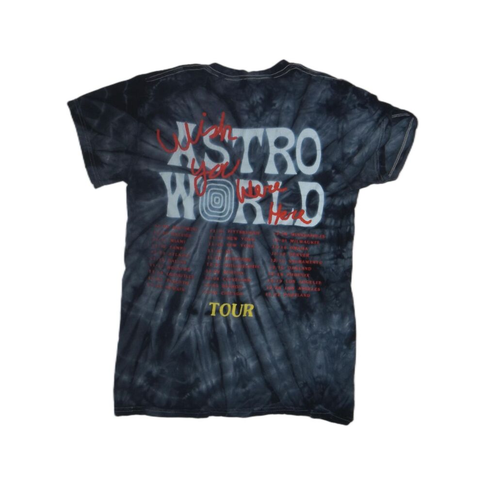 Travis Scott Astroworld No Bystanders Tie-Dye Tour T-Shirt - S